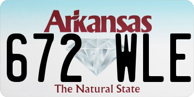 AR license plate 672WLE