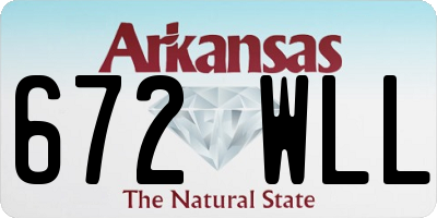 AR license plate 672WLL