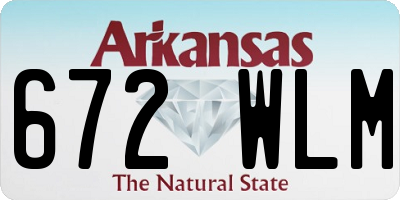 AR license plate 672WLM