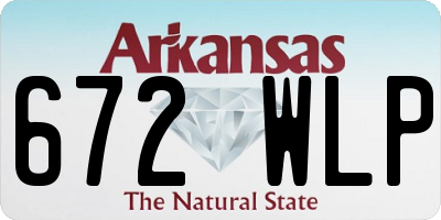 AR license plate 672WLP