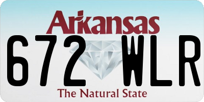 AR license plate 672WLR