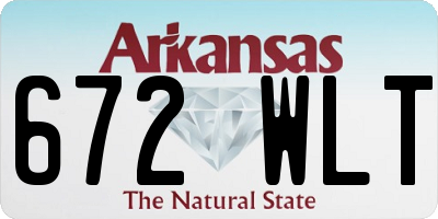 AR license plate 672WLT