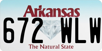 AR license plate 672WLW