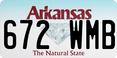 AR license plate 672WMB