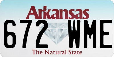 AR license plate 672WME