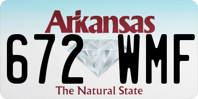 AR license plate 672WMF