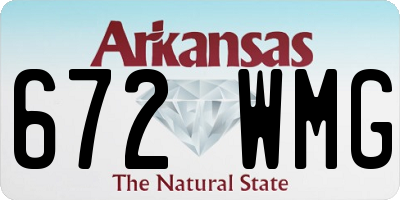 AR license plate 672WMG