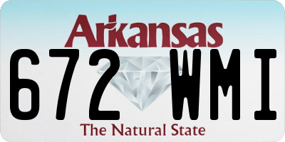 AR license plate 672WMI