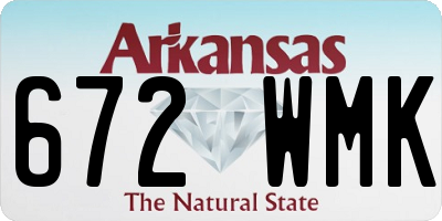AR license plate 672WMK