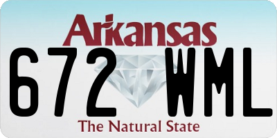 AR license plate 672WML