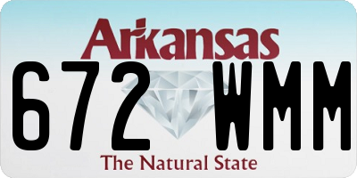 AR license plate 672WMM