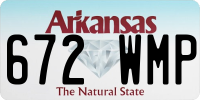 AR license plate 672WMP