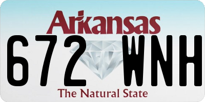 AR license plate 672WNH