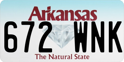 AR license plate 672WNK