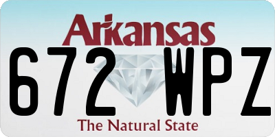 AR license plate 672WPZ