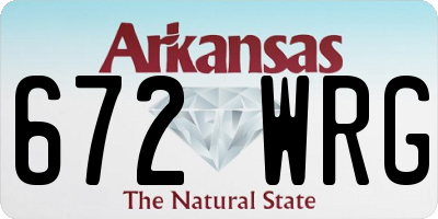 AR license plate 672WRG