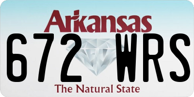 AR license plate 672WRS