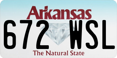 AR license plate 672WSL