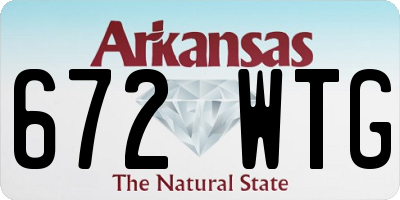 AR license plate 672WTG