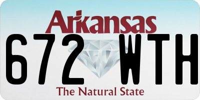 AR license plate 672WTH