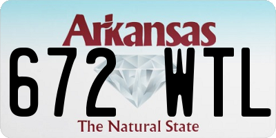 AR license plate 672WTL