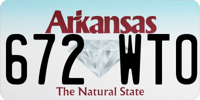 AR license plate 672WTO
