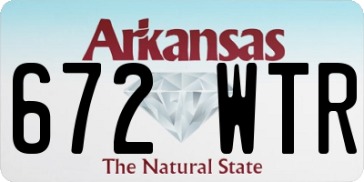AR license plate 672WTR