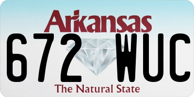 AR license plate 672WUC