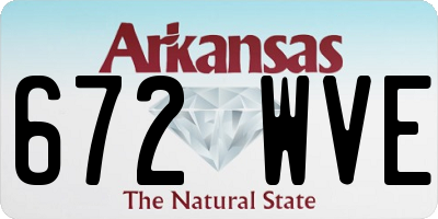 AR license plate 672WVE