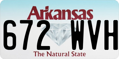 AR license plate 672WVH
