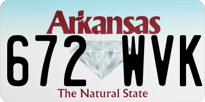 AR license plate 672WVK