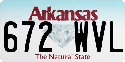 AR license plate 672WVL