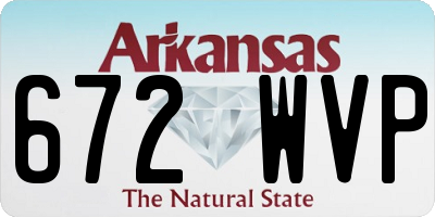 AR license plate 672WVP