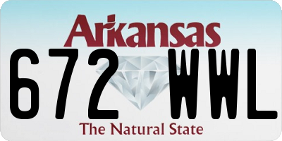 AR license plate 672WWL