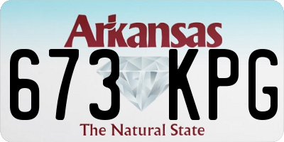 AR license plate 673KPG