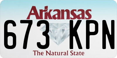 AR license plate 673KPN