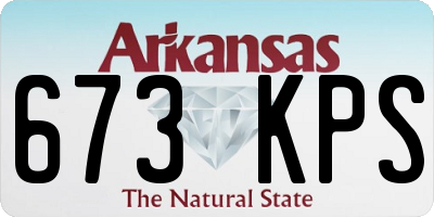 AR license plate 673KPS