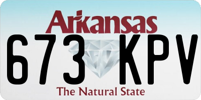 AR license plate 673KPV