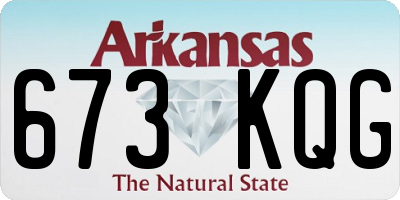 AR license plate 673KQG