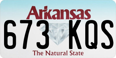 AR license plate 673KQS
