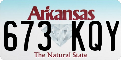 AR license plate 673KQY