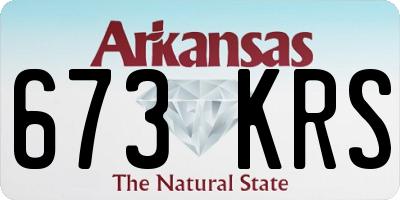 AR license plate 673KRS