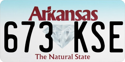 AR license plate 673KSE