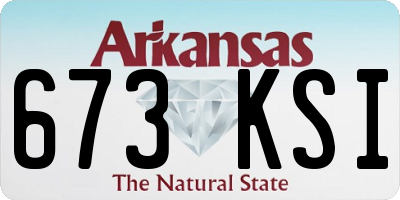 AR license plate 673KSI