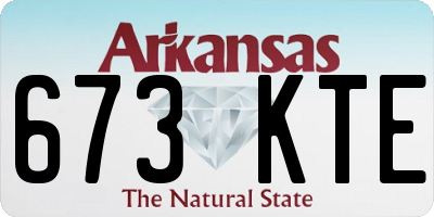 AR license plate 673KTE