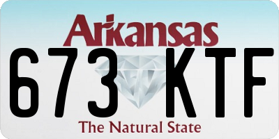 AR license plate 673KTF