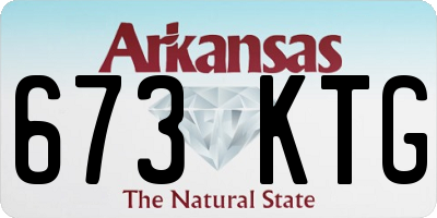 AR license plate 673KTG