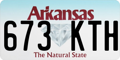 AR license plate 673KTH