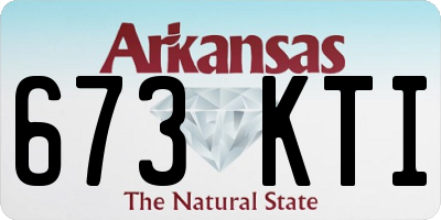 AR license plate 673KTI