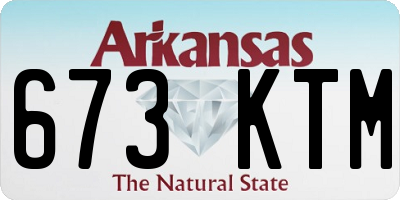 AR license plate 673KTM